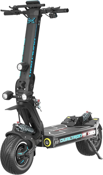 Minimotors - Dualtron X Limited LTD Elektroroller für Erwachsene - 84 V, 60 Ah, 500-W-Motoren, Reichweite bis zu 170 km, 20 km/h, schnell, leistungsstark und komfortabel, Schwarz